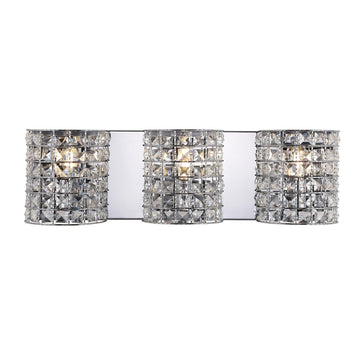 Clara Deco Metal/Crystal Classic Glam LED Vanity Light - JONATHAN Y